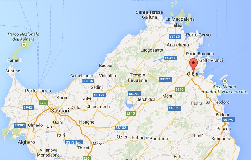 Posizione Olbia