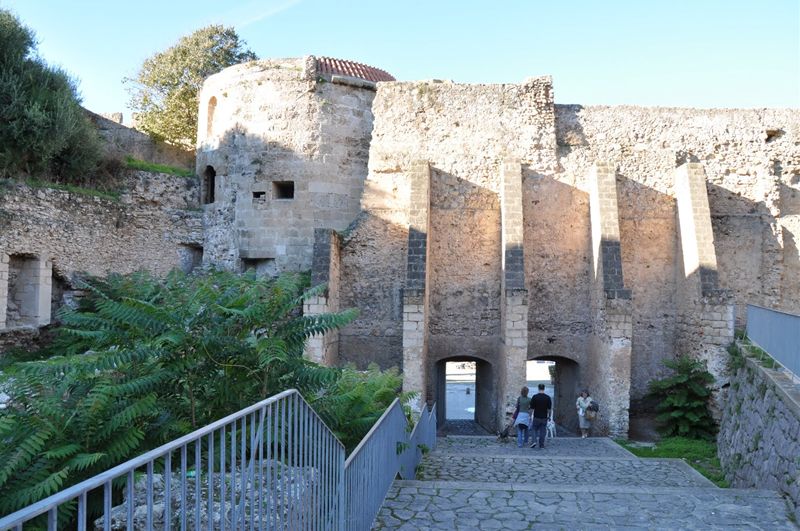 The bastions in Alghero historical center